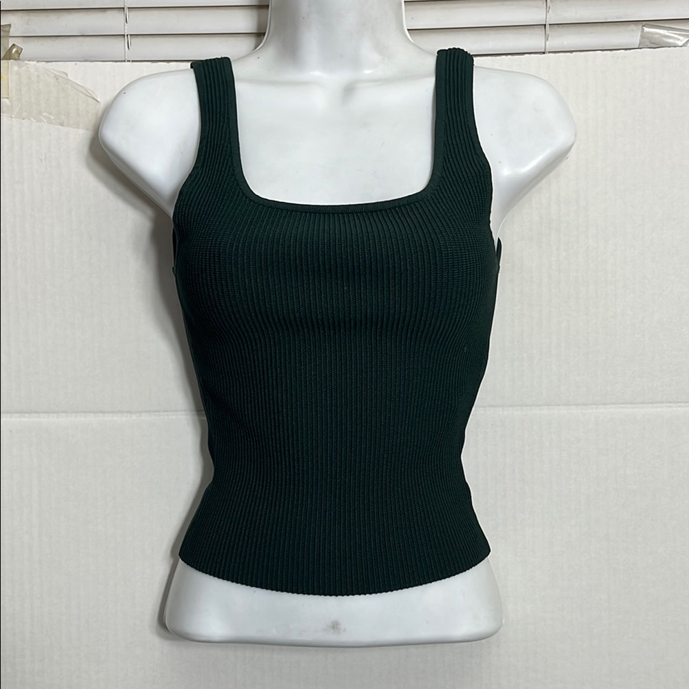 Aritzia color Scarab Sculpt Knit Squareneck Tank 9738